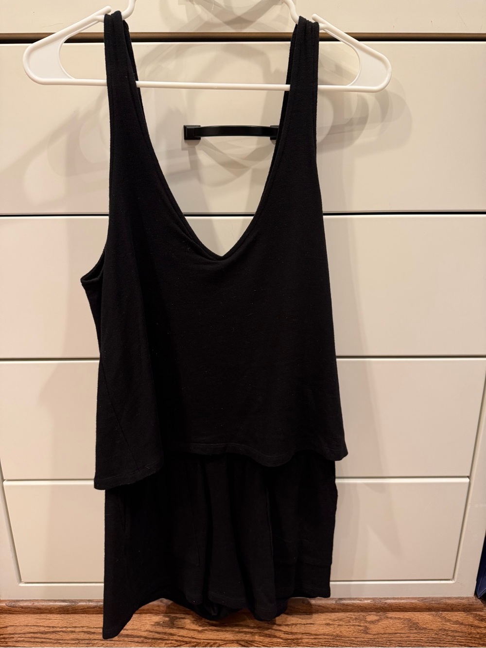 Monrow Black Layered Romper